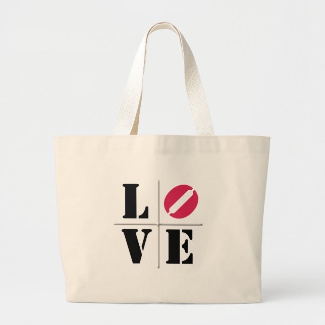 Grand Tote Bag 4 Letter Word Love (Devant)