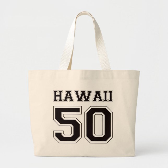 Grand Tote Bag 50 Hawaï - noir (Devant)