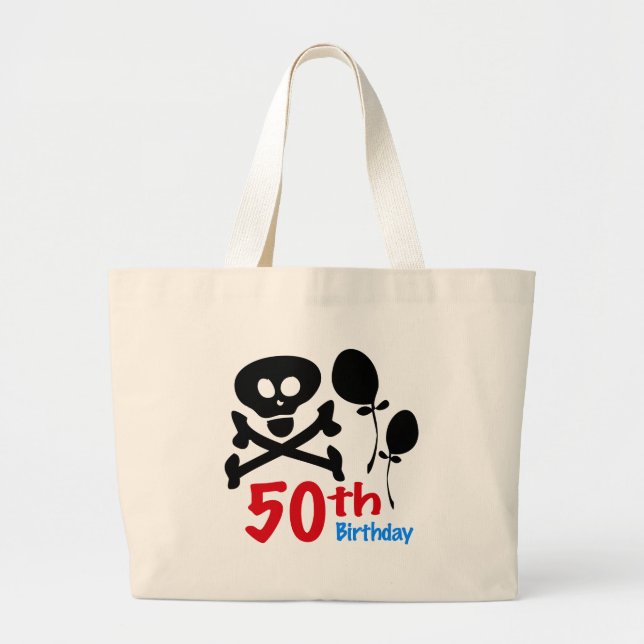 Grand Tote Bag 50e anniversaire Crossbones du crâne (Devant)