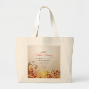 Grand Tote Bag 50e anniversaire de mariage, que le Seigneur bénis