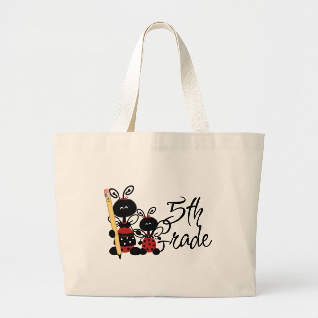 Grand Tote Bag 5èmes T-shirts et cadeaux de catégorie de (Devant)
