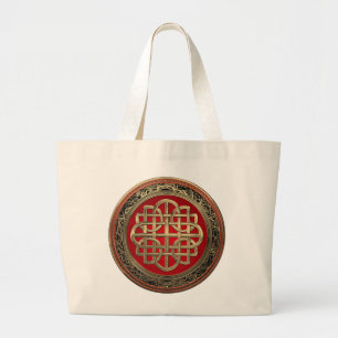 Grand Tote Bag [700] Croix du noeud d'or celtique sacré