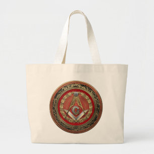 Grand Tote Bag [700] Master Mason - Carré Or & Compass