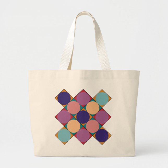 Grand Tote Bag 70’s checkerboard pattern (Devant)