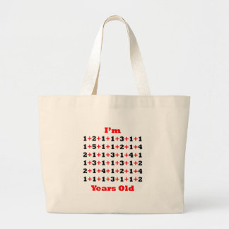 Grand Tote Bag 75 années ! Rouge de noir