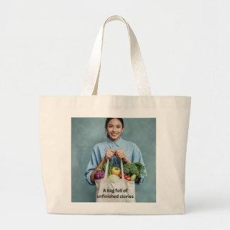 Grand Tote Bag A Bag Full of Unfinished Stories – Literary Canvas