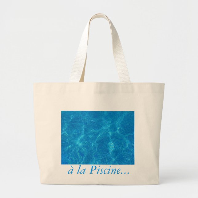 Grand Tote Bag à la piscine… (Devant)