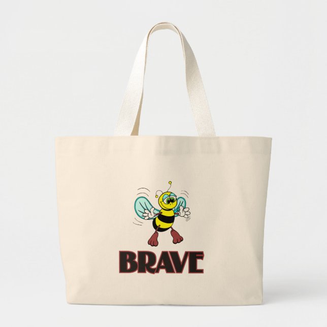 GRAND TOTE BAG ABEILLE COURAGEUSE (Devant)