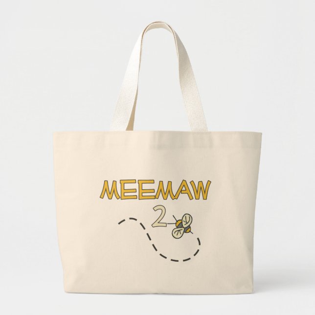 Grand Tote Bag Abeille de Meemaw 2 (Devant)