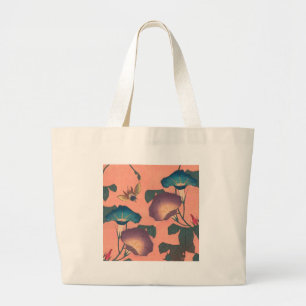 Grand Tote Bag Abeille et Fleur Art japonais asiatique