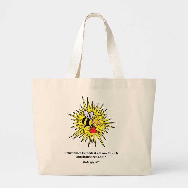 Grand Tote Bag Abeilles de soleil : Le choeur des enfants (Devant)