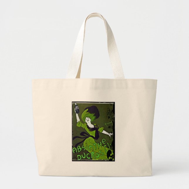 Grand Tote Bag Absinthe en vert (Devant)