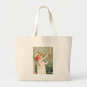 Grand Tote Bag Absinthe Robette vintage publicité Art nouveau