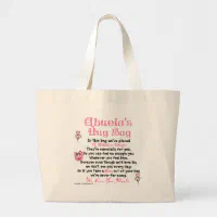 Grand Tote Bag Abuela vers pluriel espagnol Zazzle.fr