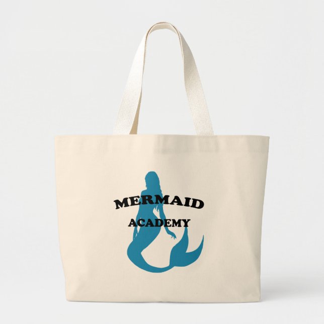 Grand Tote Bag Académie de Sirène avec Silhouette (Devant)