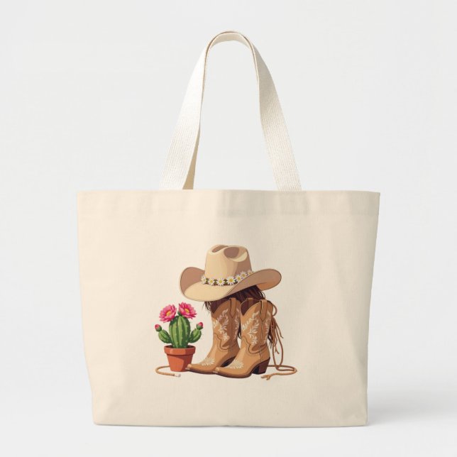 Grand Tote Bag Accessoire de mode Western Boho chic pour la génér (Devant)
