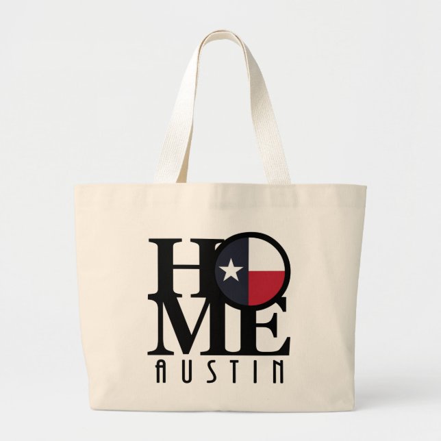 Grand Tote Bag ACCUEIL Austtin Texas (Devant)