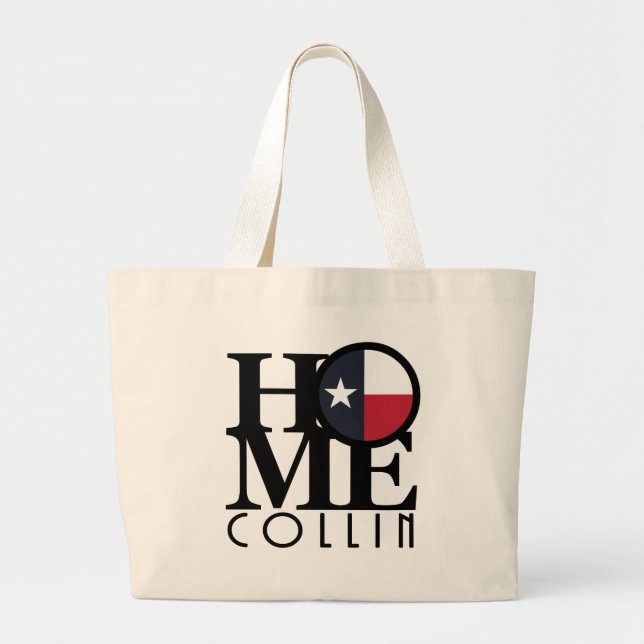 Grand Tote Bag ACCUEIL Collin Texas (Devant)