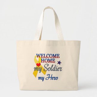 Grand Tote Bag Accueil Mon Soldat Mon Héros