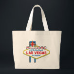 Grand Tote Bag Accueil vers Las Vegas fabuleux<br><div class="desc">Accueil vers Las Vegas fabuleux</div>