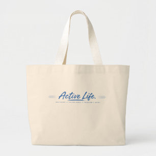 Grand Tote Bag Active Life Bougez Votre Corps Motivation Fitness