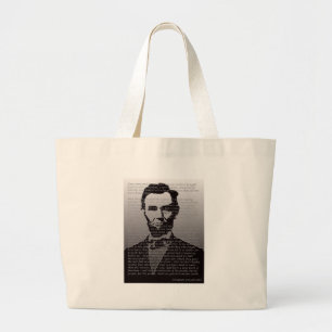 Grand Tote Bag Adresse d'Abe Lincoln Gettysburg
