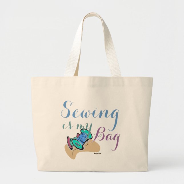 GRAND TOTE BAG AFFICHAGE DE L'ART THREAD GRAPHICS (Devant)