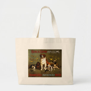 Grand Tote Bag Affiche du club Kennel de la Nouvelle-Angleterre c