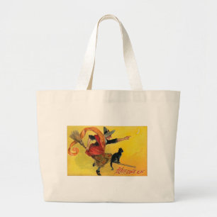 Grand Tote Bag Affiches vintages de classique de cartes de voeux