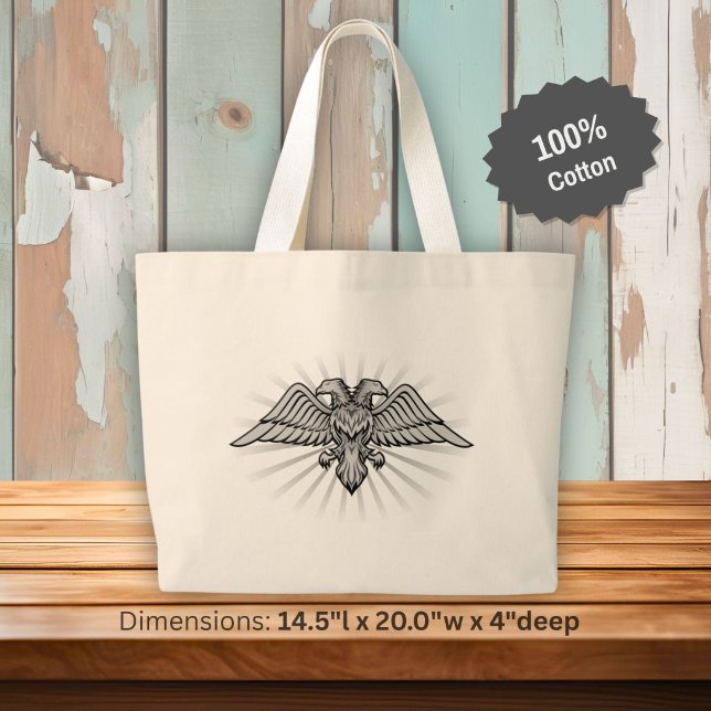 Grand Tote Bag aigle à deux têtes (Créateur téléchargé)