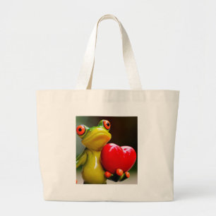 Grand Tote Bag Aimez-moi....Je suis seul