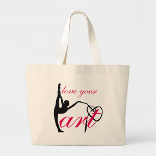 Grand Tote Bag "Aimez votre Ba de danse de gymnastique rythmique