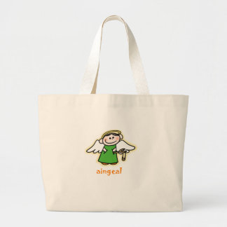 Grand Tote Bag aingeal (peu d'ange dans l'Irlandais)