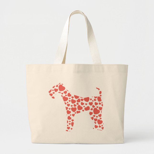 Grand Tote Bag Airedale Terrier (Devant)
