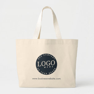 Grand Tote Bag Ajouter un logo d'entreprise et une adresse Web pe