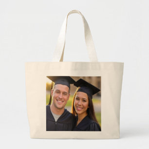Grand Tote Bag Ajouter une photo de remise de diplômes Personnali
