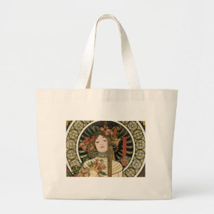 Grand Tote Bag Alfonse Mucha Trappistine Nouveau