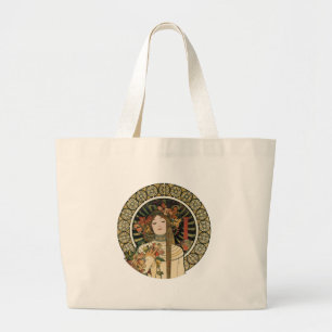 Grand Tote Bag Alfonse Mucha Trappistine Nouveau