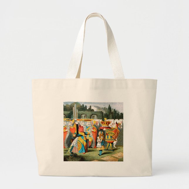 Grand Tote Bag Alice in Wonderland Queen of Hearts (Devant)