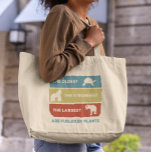Grand Tote Bag Alimenté par des animaux végétaliens Plante<br><div class="desc">Cette conception peut être personnalisée dans la zone fournie en modifiant la photo et/ou le texte. Vous pouvez également le customiser en cliquant sur Personnaliser ce Modèle, puis en choisissant l'option cliquer pour customiser et supprimer ou modifier la couleur de l'arrière - plan, ajouter du texte, modifier la couleur ou...</div>