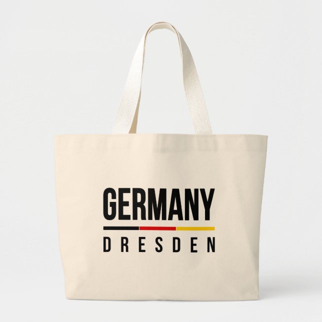 Grand Tote Bag Allemagne de Dresde (Devant)