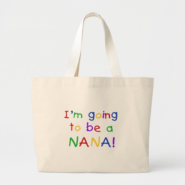 Grand Tote Bag Aller être Nana - T-shirts de couleurs primaires (Devant)