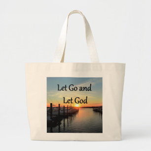 GRAND TOTE BAG ALLONS ET LAISSEZ DIEU ENSOLEILLER LA PHOTO