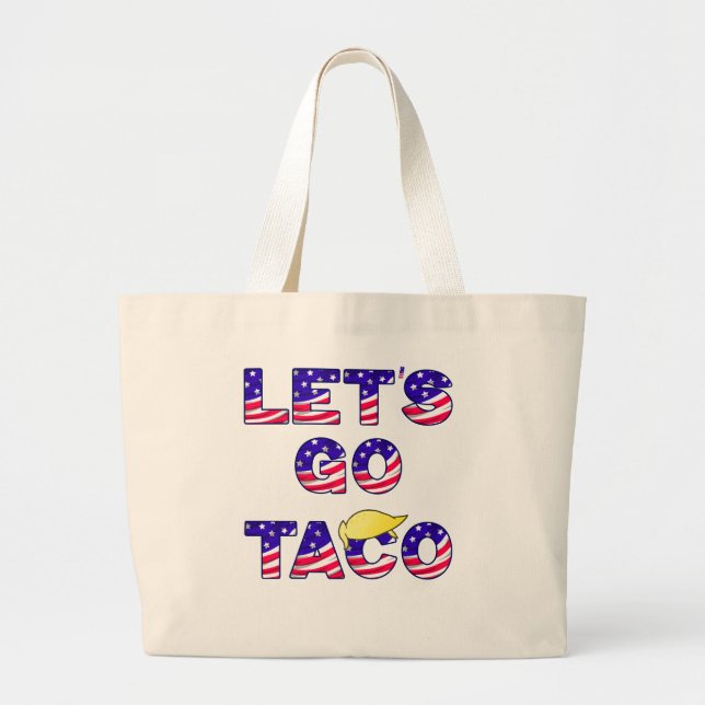 Grand Tote Bag Allons TACO Toujours Épouser (Devant)