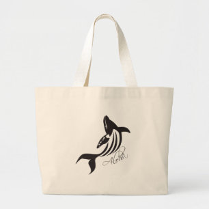 Grand Tote Bag Aloha baleine d'Hawaï