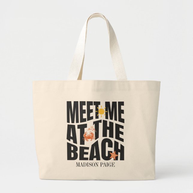 Grand Tote Bag Aloha Beach Party Crab (Devant)