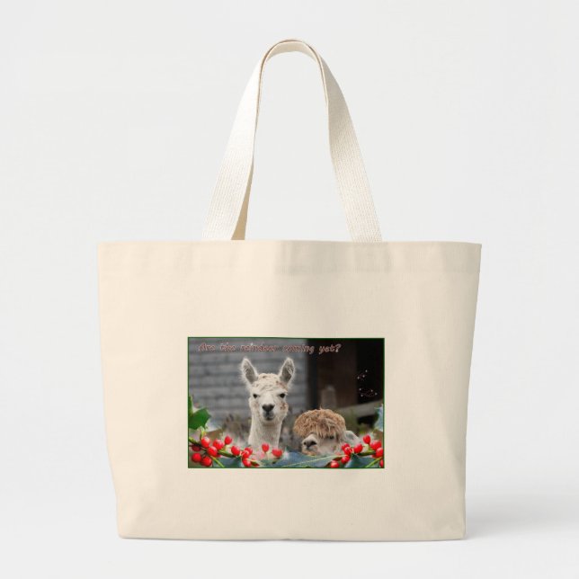 Grand Tote Bag Alpaca Christmas (Devant)
