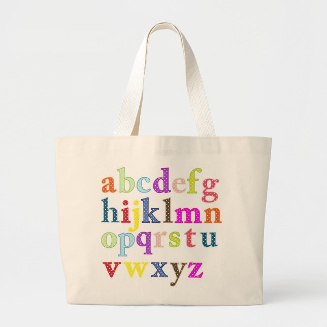 Grand Tote Bag Alphabet (Devant)