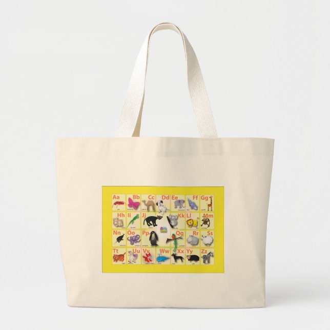 Grand Tote Bag Alphabet anglais (Devant)