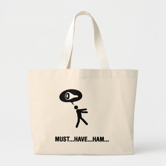 Grand Tote Bag Amant de jambon (Devant)